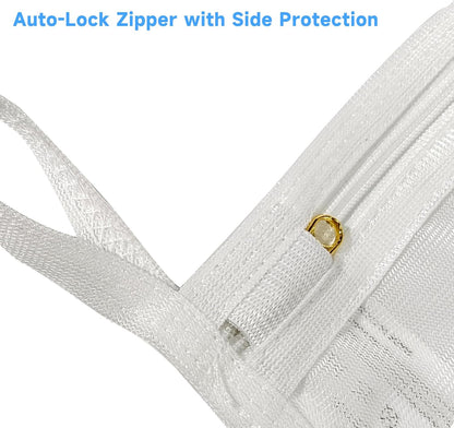 2 Pack Delicates Laundry Bags, Fine Mesh Wash Bag with Hanging Loop | Large for Lingerie, Shirts, Sweaters, Underwear, Bra, Silk, Socks