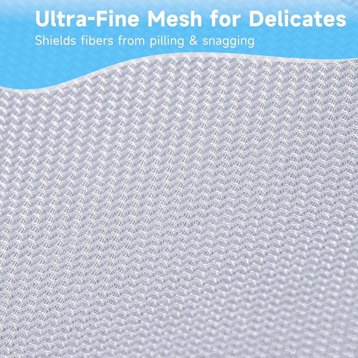 2 Pack Delicates Laundry Bags, Fine Mesh Wash Bag with Hanging Loop | Large for Lingerie, Shirts, Sweaters, Underwear, Bra, Silk, Socks