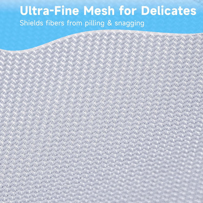 2 Pack Delicates Laundry Bags, Fine Mesh Wash Bag with Hanging Loop | Large for Lingerie, Shirts, Sweaters, Underwear, Bra, Silk, Socks