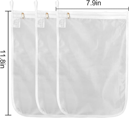 2 Pack Delicates Laundry Bags, Fine Mesh Wash Bag with Hanging Loop | Large for Lingerie, Shirts, Sweaters, Underwear, Bra, Silk, Socks