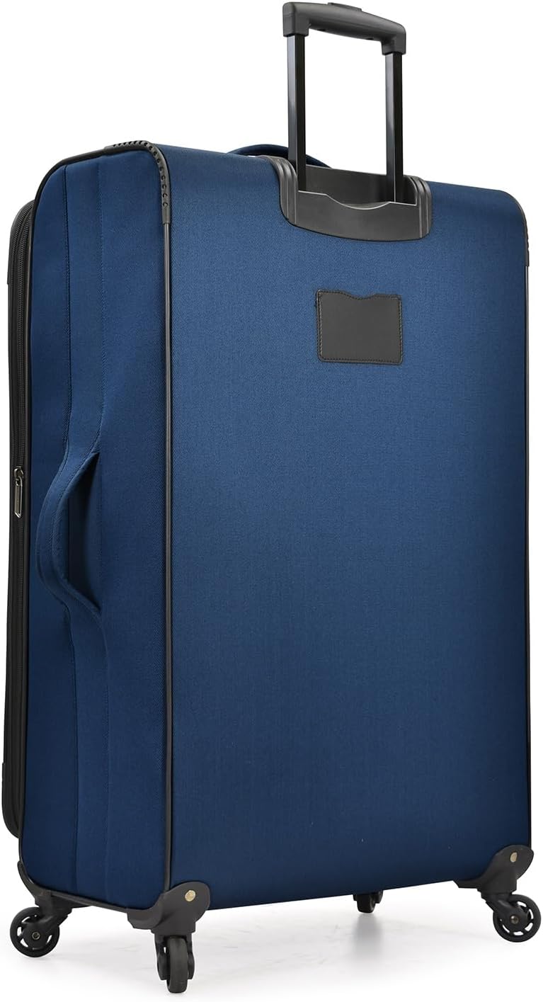 Aviron Bay Expandable Softside Luggage With Spinner Wheels, Navy, Carry-on 23-Inch