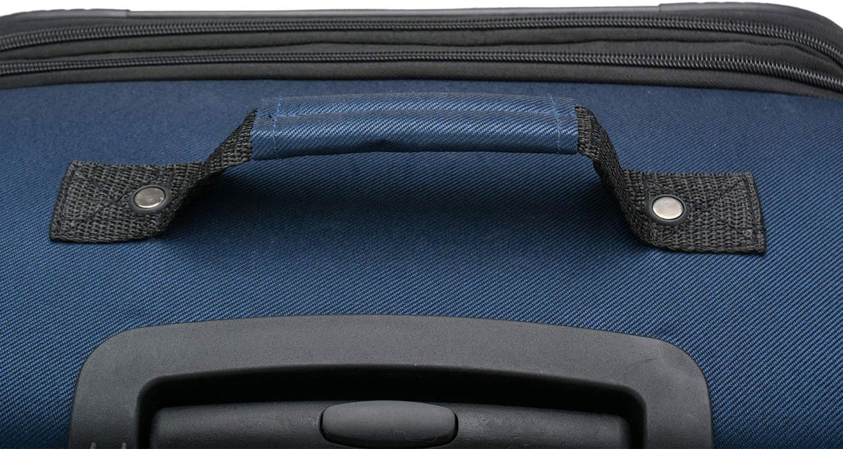 Aviron Bay Expandable Softside Luggage With Spinner Wheels, Navy, Carry-on 23-Inch