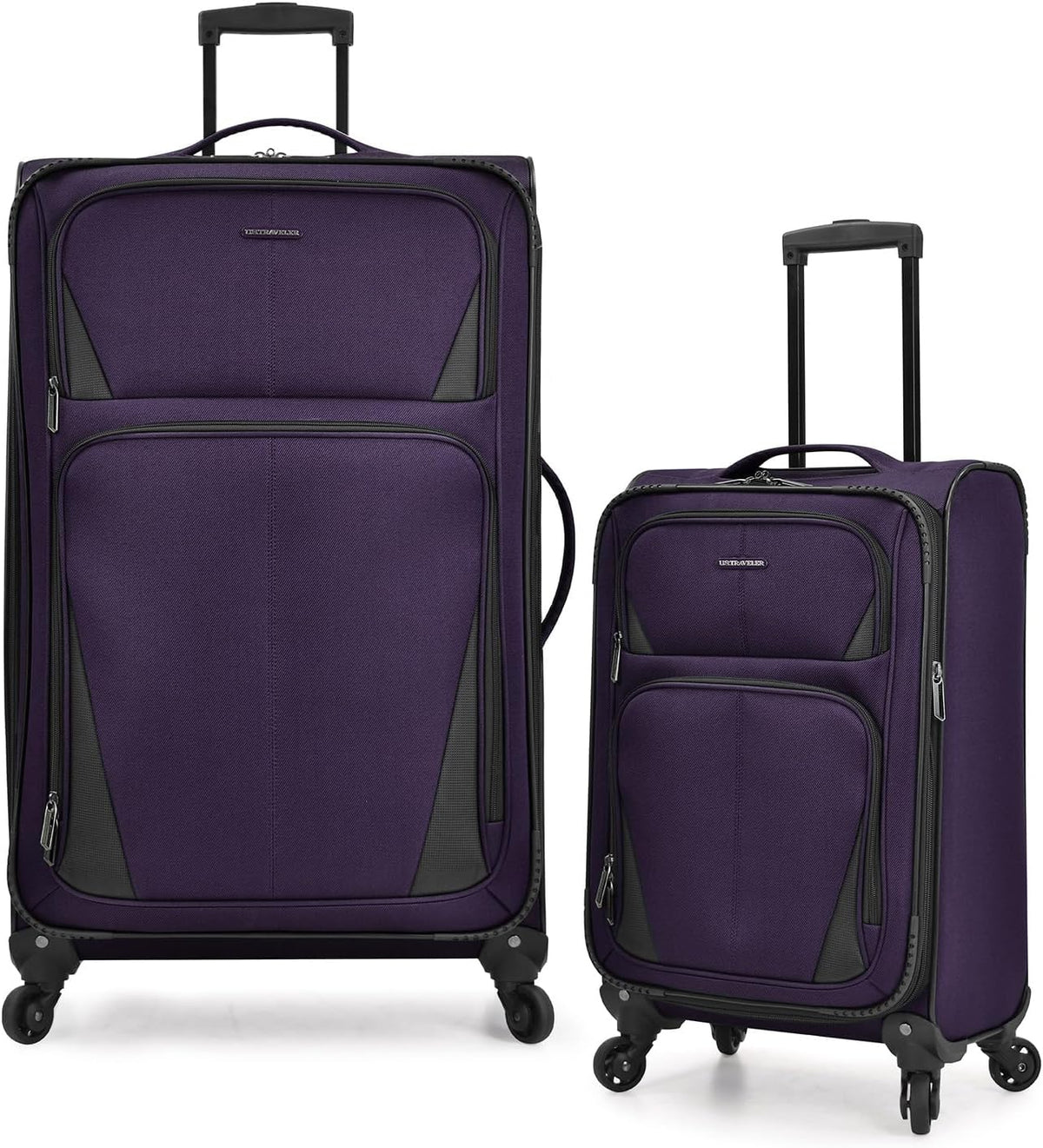 Aviron Bay Expandable Softside Luggage With Spinner Wheels, Navy, Carry-on 23-Inch