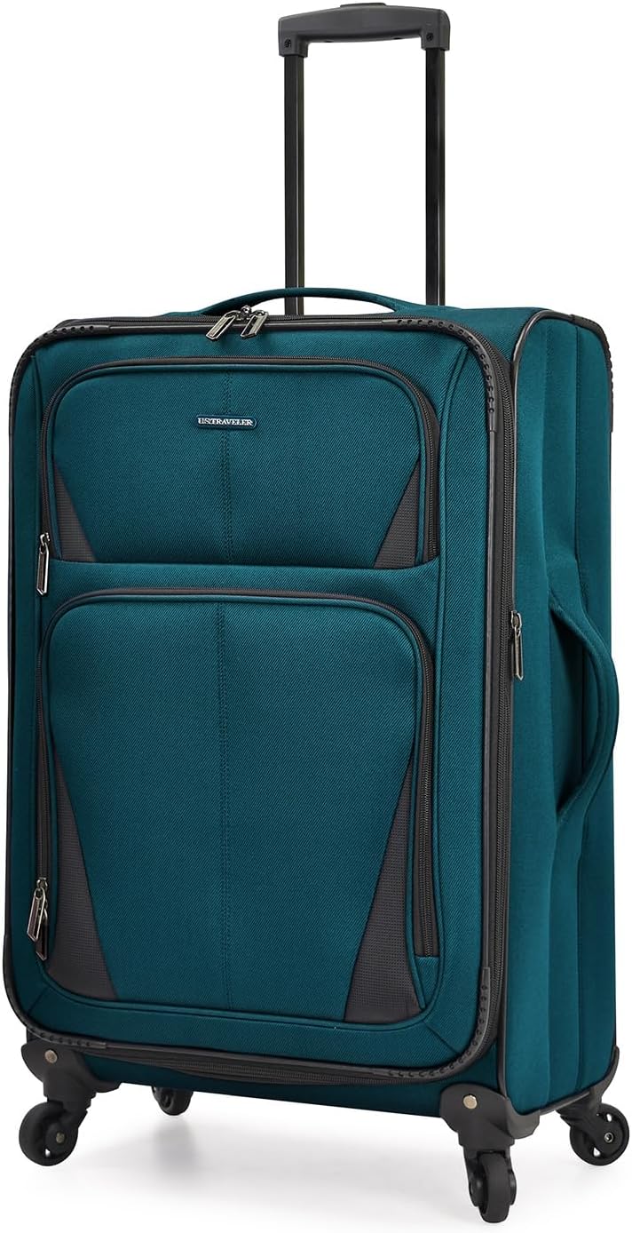Aviron Bay Expandable Softside Luggage With Spinner Wheels, Navy, Carry-on 23-Inch