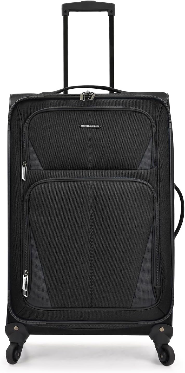 Aviron Bay Expandable Softside Luggage With Spinner Wheels, Navy, Carry-on 23-Inch