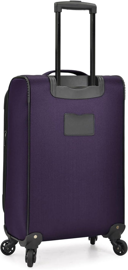 Aviron Bay Expandable Softside Luggage With Spinner Wheels, Navy, Carry-on 23-Inch