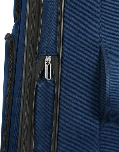 Aviron Bay Expandable Softside Luggage With Spinner Wheels, Navy, Carry-on 23-Inch
