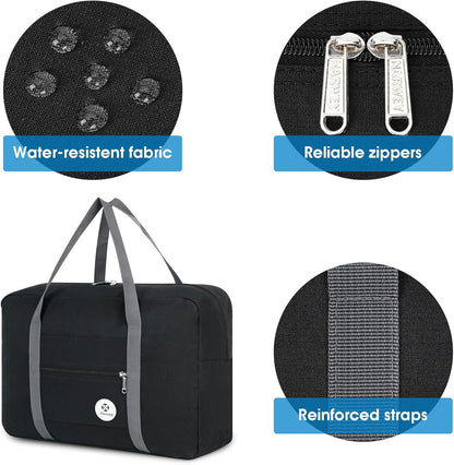 For Spirit Airlines Personal Item Bag Foldable Travel Duffel Bag Tote Carry on Luggage Duffle Overnight for Women and Men