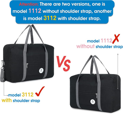 For Spirit Airlines Personal Item Bag Foldable Travel Duffel Bag Tote Carry on Luggage Duffle Overnight for Women and Men