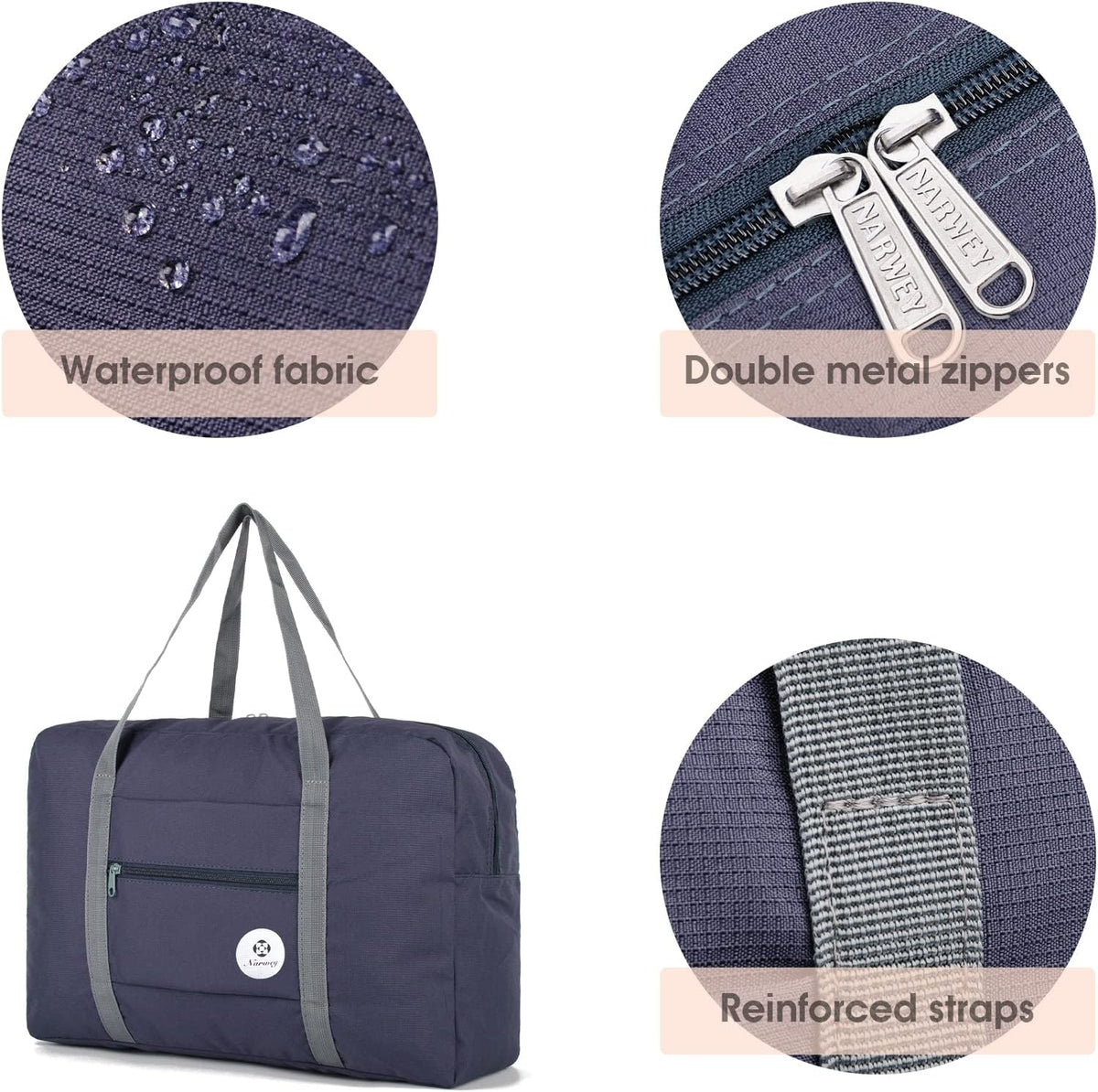 For Spirit Airlines Personal Item Bag Foldable Travel Duffel Bag Tote Carry on Luggage Duffle Overnight for Women and Men