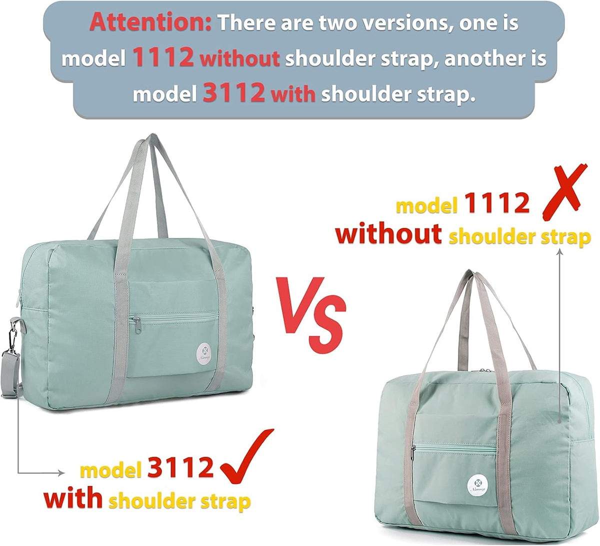 For Spirit Airlines Personal Item Bag Foldable Travel Duffel Bag Tote Carry on Luggage Duffle Overnight for Women and Men