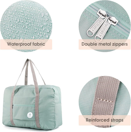 For Spirit Airlines Personal Item Bag Foldable Travel Duffel Bag Tote Carry on Luggage Duffle Overnight for Women and Men