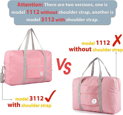For Spirit Airlines Personal Item Bag Foldable Travel Duffel Bag Tote Carry on Luggage Duffle Overnight for Women and Men