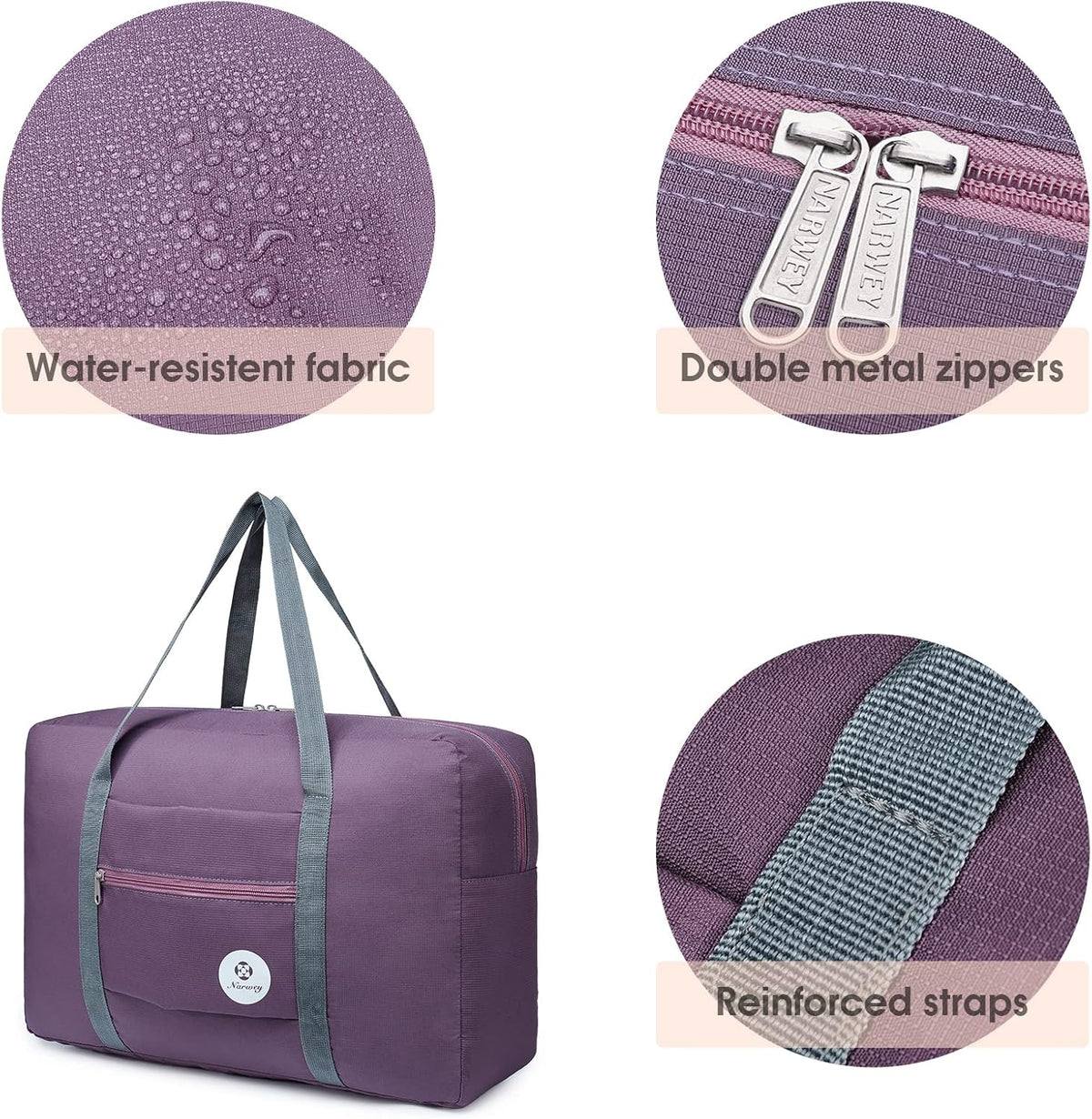 For Spirit Airlines Personal Item Bag Foldable Travel Duffel Bag Tote Carry on Luggage Duffle Overnight for Women and Men