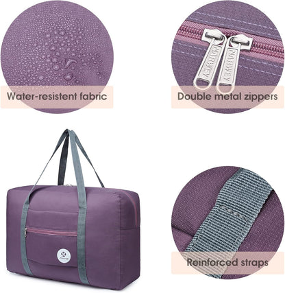 For Spirit Airlines Personal Item Bag Foldable Travel Duffel Bag Tote Carry on Luggage Duffle Overnight for Women and Men