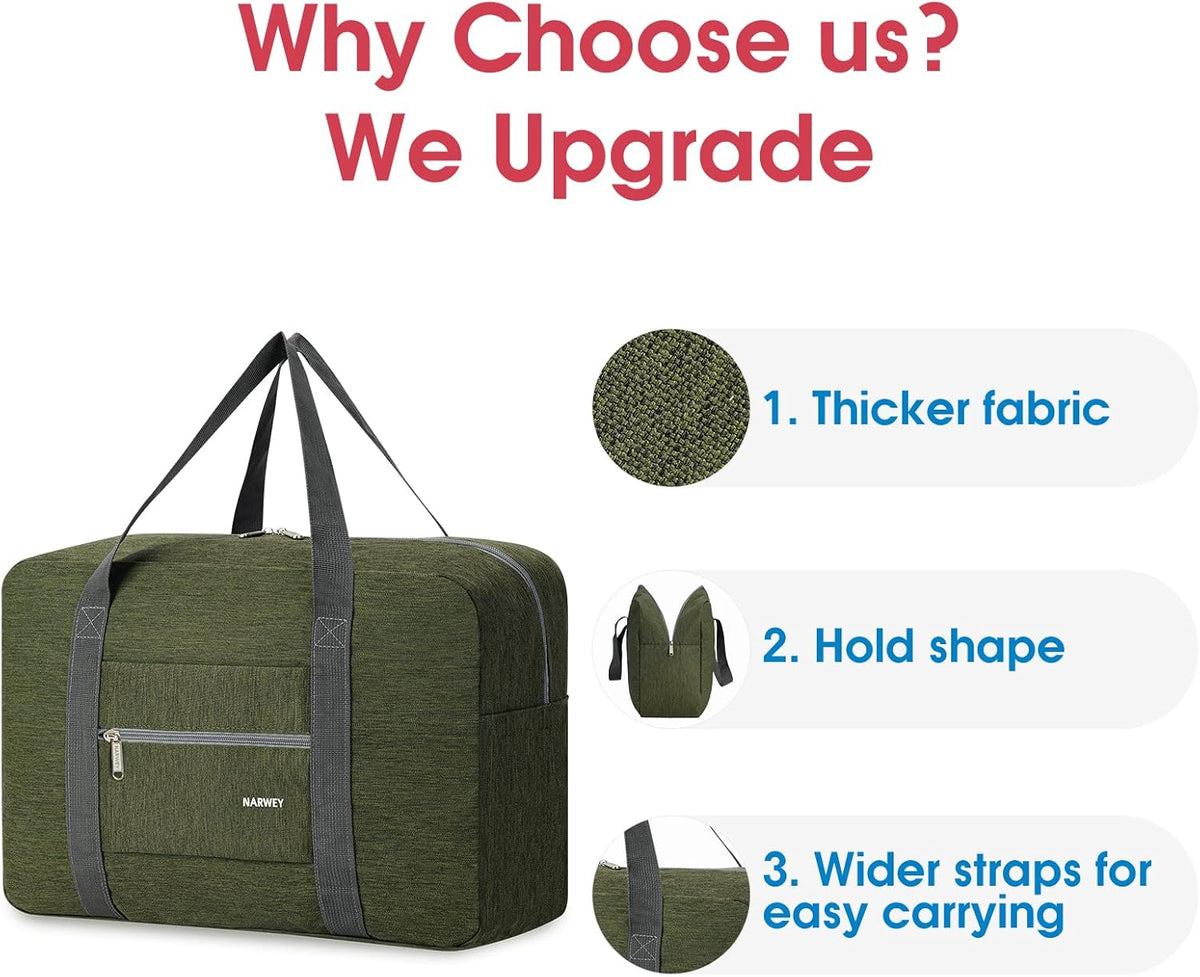 For Spirit Airlines Personal Item Bag Foldable Travel Duffel Bag Tote Carry on Luggage Duffle Overnight for Women and Men