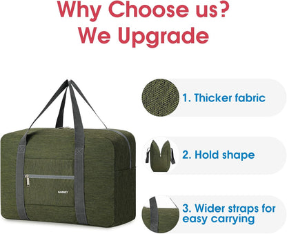 For Spirit Airlines Personal Item Bag Foldable Travel Duffel Bag Tote Carry on Luggage Duffle Overnight for Women and Men