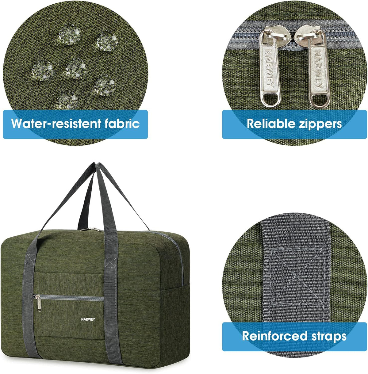 For Spirit Airlines Personal Item Bag Foldable Travel Duffel Bag Tote Carry on Luggage Duffle Overnight for Women and Men
