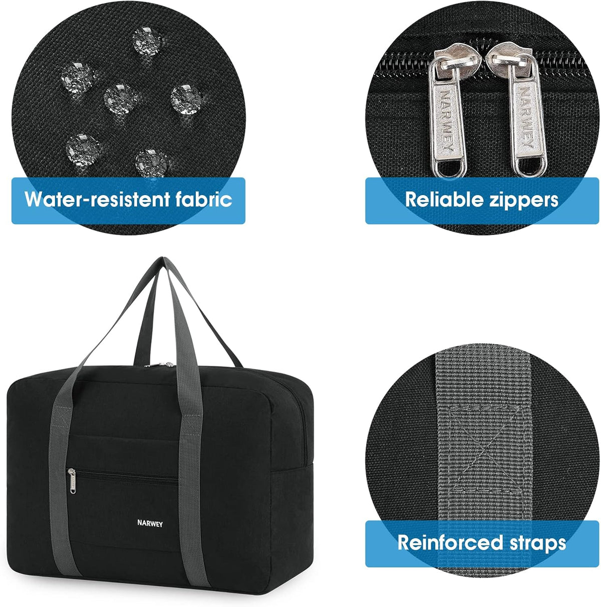 For Spirit Airlines Personal Item Bag Foldable Travel Duffel Bag Tote Carry on Luggage Duffle Overnight for Women and Men