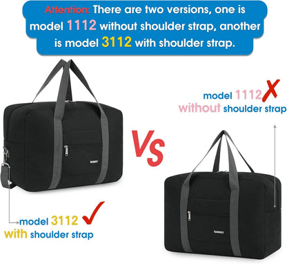 For Spirit Airlines Personal Item Bag Foldable Travel Duffel Bag Tote Carry on Luggage Duffle Overnight for Women and Men
