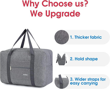 For Spirit Airlines Personal Item Bag Foldable Travel Duffel Bag Tote Carry on Luggage Duffle Overnight for Women and Men