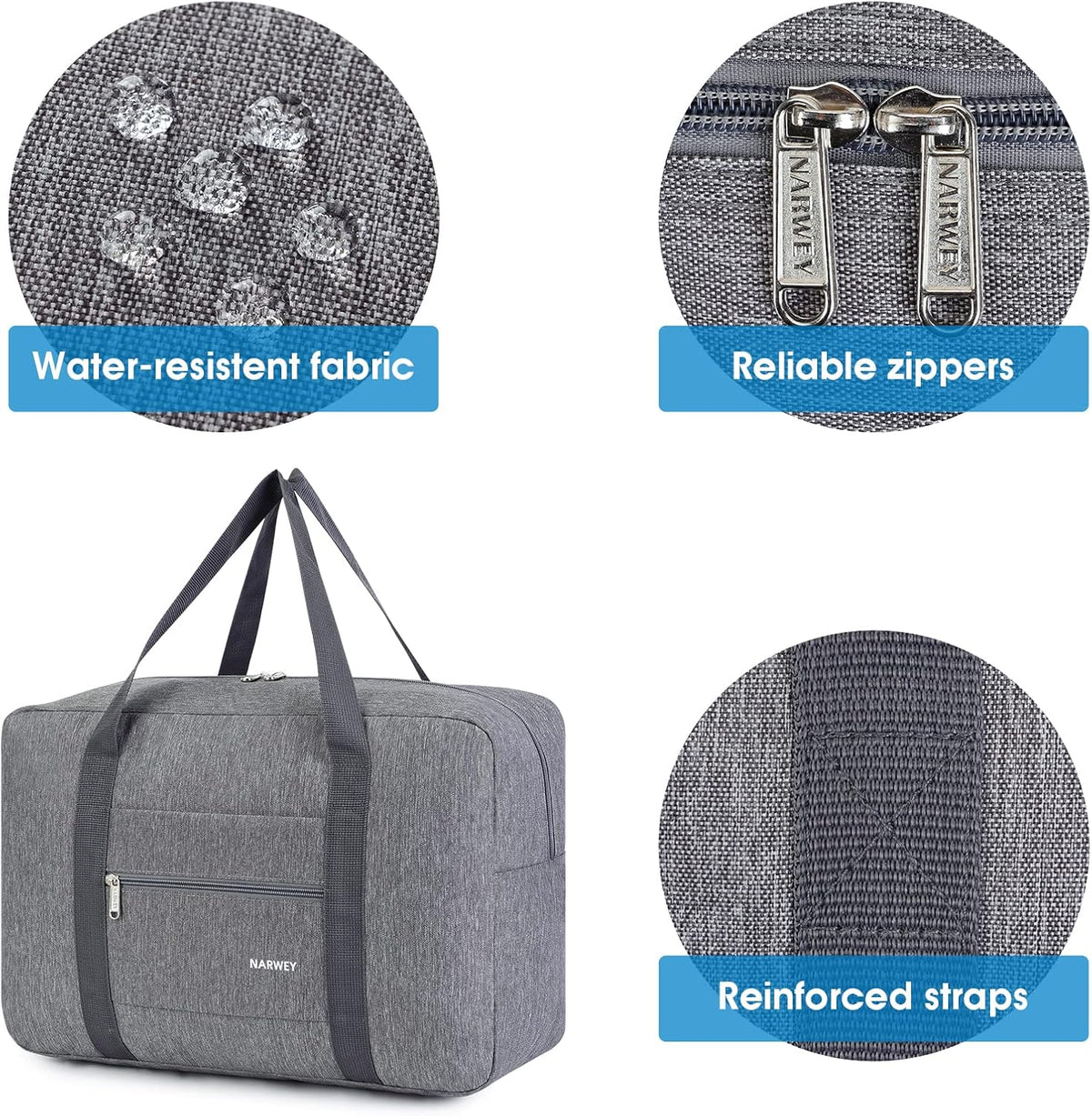 For Spirit Airlines Personal Item Bag Foldable Travel Duffel Bag Tote Carry on Luggage Duffle Overnight for Women and Men