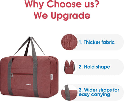 For Spirit Airlines Personal Item Bag Foldable Travel Duffel Bag Tote Carry on Luggage Duffle Overnight for Women and Men