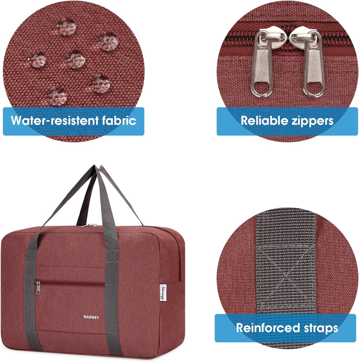 For Spirit Airlines Personal Item Bag Foldable Travel Duffel Bag Tote Carry on Luggage Duffle Overnight for Women and Men