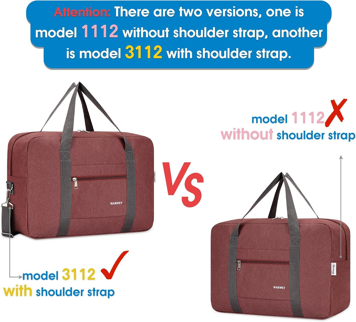 For Spirit Airlines Personal Item Bag Foldable Travel Duffel Bag Tote Carry on Luggage Duffle Overnight for Women and Men