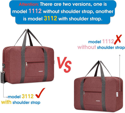 For Spirit Airlines Personal Item Bag Foldable Travel Duffel Bag Tote Carry on Luggage Duffle Overnight for Women and Men