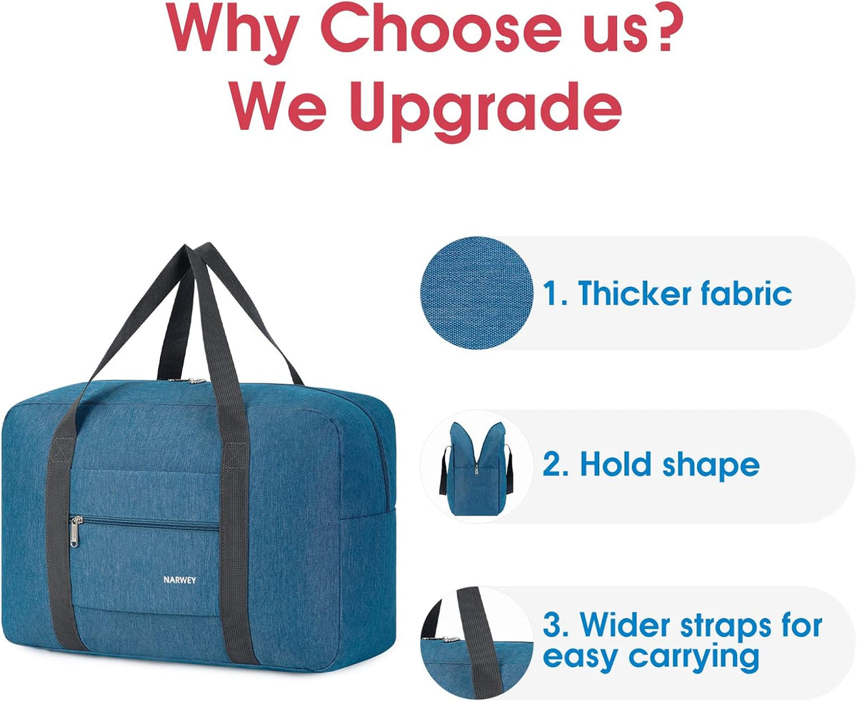 For Spirit Airlines Personal Item Bag Foldable Travel Duffel Bag Tote Carry on Luggage Duffle Overnight for Women and Men