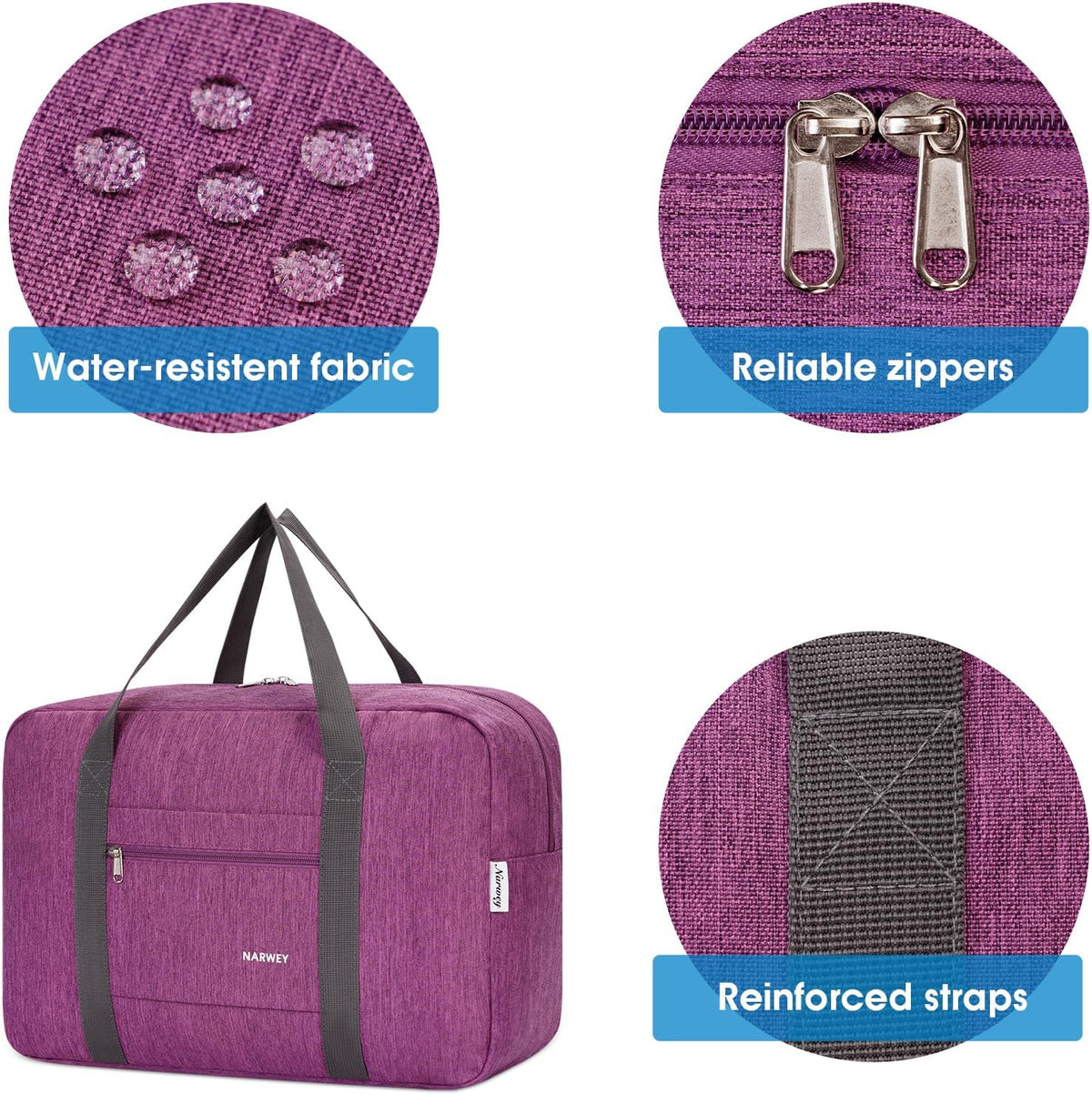 For Spirit Airlines Personal Item Bag Foldable Travel Duffel Bag Tote Carry on Luggage Duffle Overnight for Women and Men