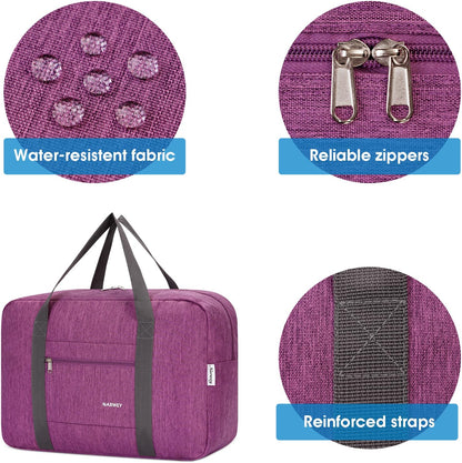 For Spirit Airlines Personal Item Bag Foldable Travel Duffel Bag Tote Carry on Luggage Duffle Overnight for Women and Men