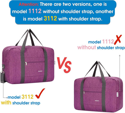 For Spirit Airlines Personal Item Bag Foldable Travel Duffel Bag Tote Carry on Luggage Duffle Overnight for Women and Men