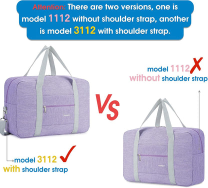 For Spirit Airlines Personal Item Bag Foldable Travel Duffel Bag Tote Carry on Luggage Duffle Overnight for Women and Men