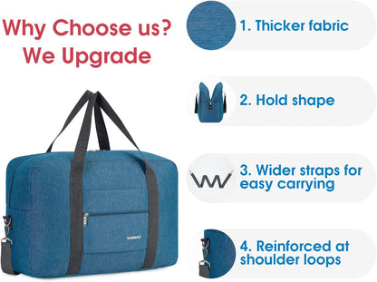 For Spirit Airlines Personal Item Bag Foldable Travel Duffel Bag Tote Carry on Luggage Duffle Overnight for Women and Men