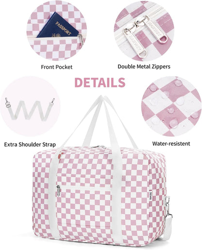 For Spirit Airlines Personal Item Bag Foldable Travel Duffel Bag Tote Carry on Luggage Duffle Overnight for Women and Men