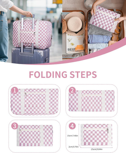 For Spirit Airlines Personal Item Bag Foldable Travel Duffel Bag Tote Carry on Luggage Duffle Overnight for Women and Men