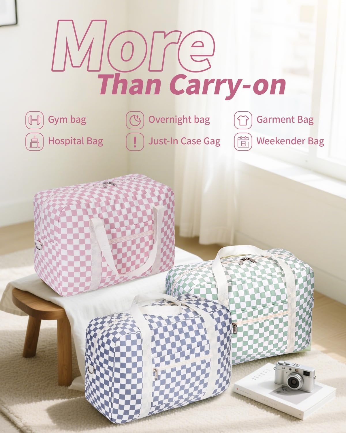 For Spirit Airlines Personal Item Bag Foldable Travel Duffel Bag Tote Carry on Luggage Duffle Overnight for Women and Men