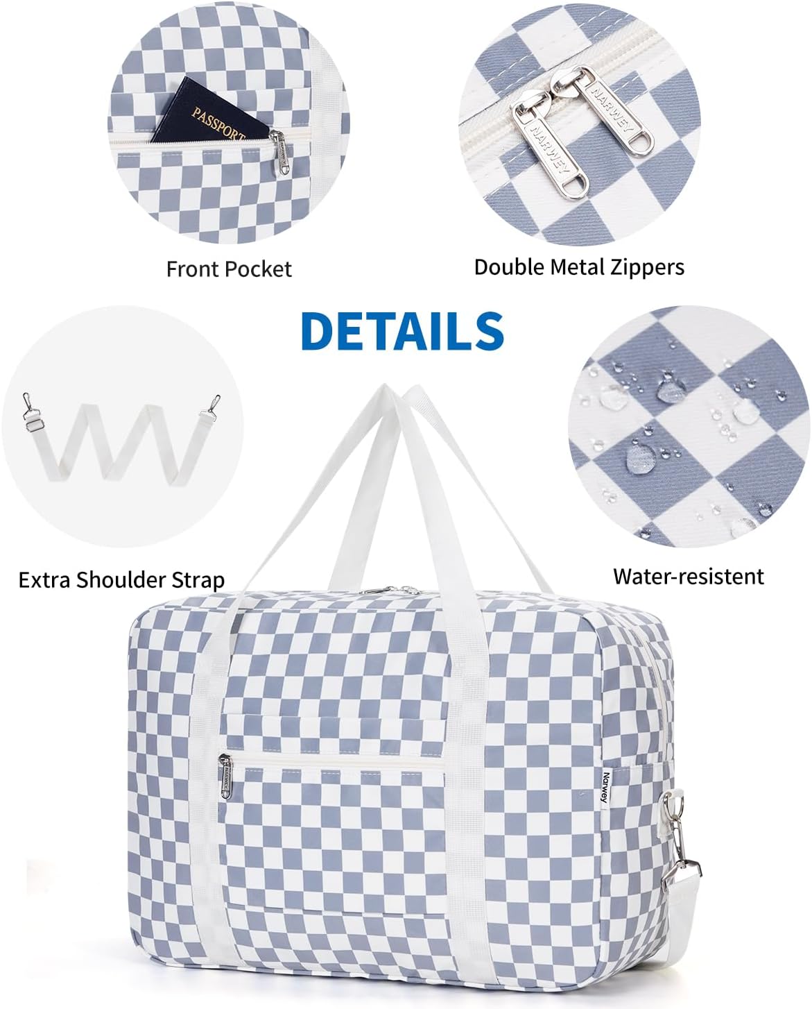 For Spirit Airlines Personal Item Bag Foldable Travel Duffel Bag Tote Carry on Luggage Duffle Overnight for Women and Men