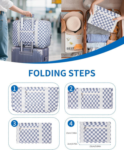 For Spirit Airlines Personal Item Bag Foldable Travel Duffel Bag Tote Carry on Luggage Duffle Overnight for Women and Men