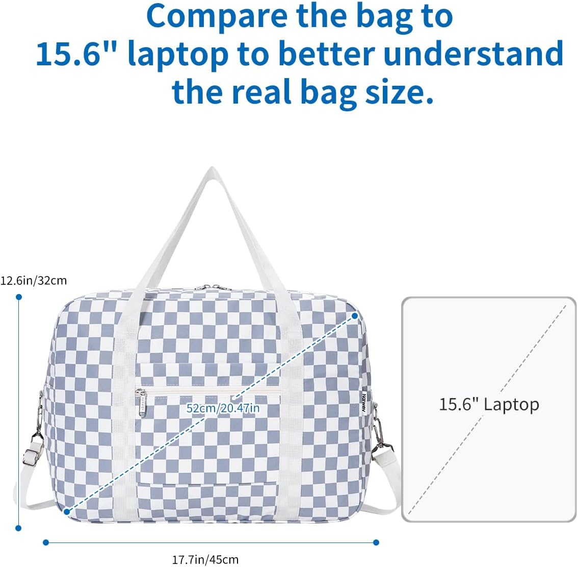 For Spirit Airlines Personal Item Bag Foldable Travel Duffel Bag Tote Carry on Luggage Duffle Overnight for Women and Men