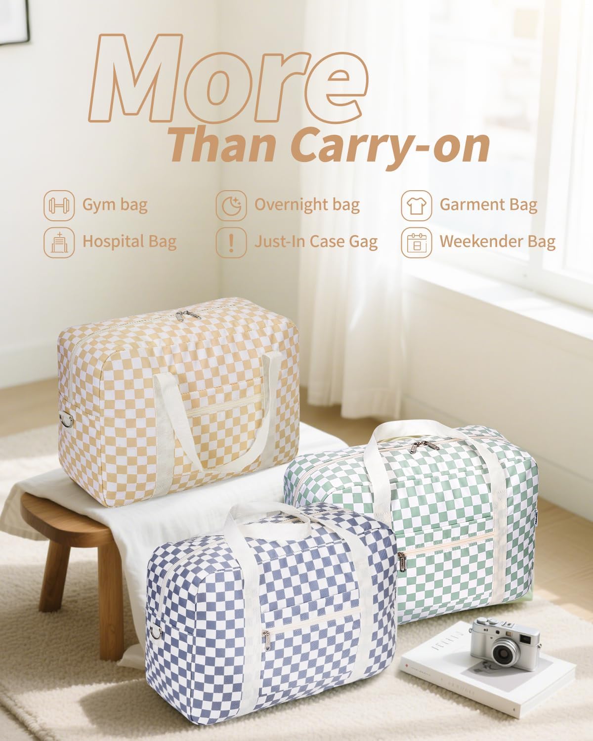 For Spirit Airlines Personal Item Bag Foldable Travel Duffel Bag Tote Carry on Luggage Duffle Overnight for Women and Men