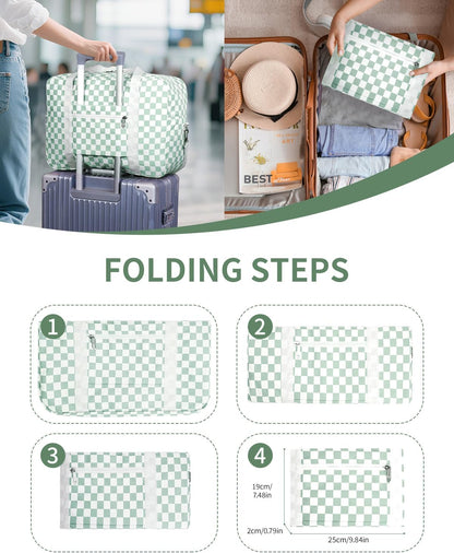 For Spirit Airlines Personal Item Bag Foldable Travel Duffel Bag Tote Carry on Luggage Duffle Overnight for Women and Men