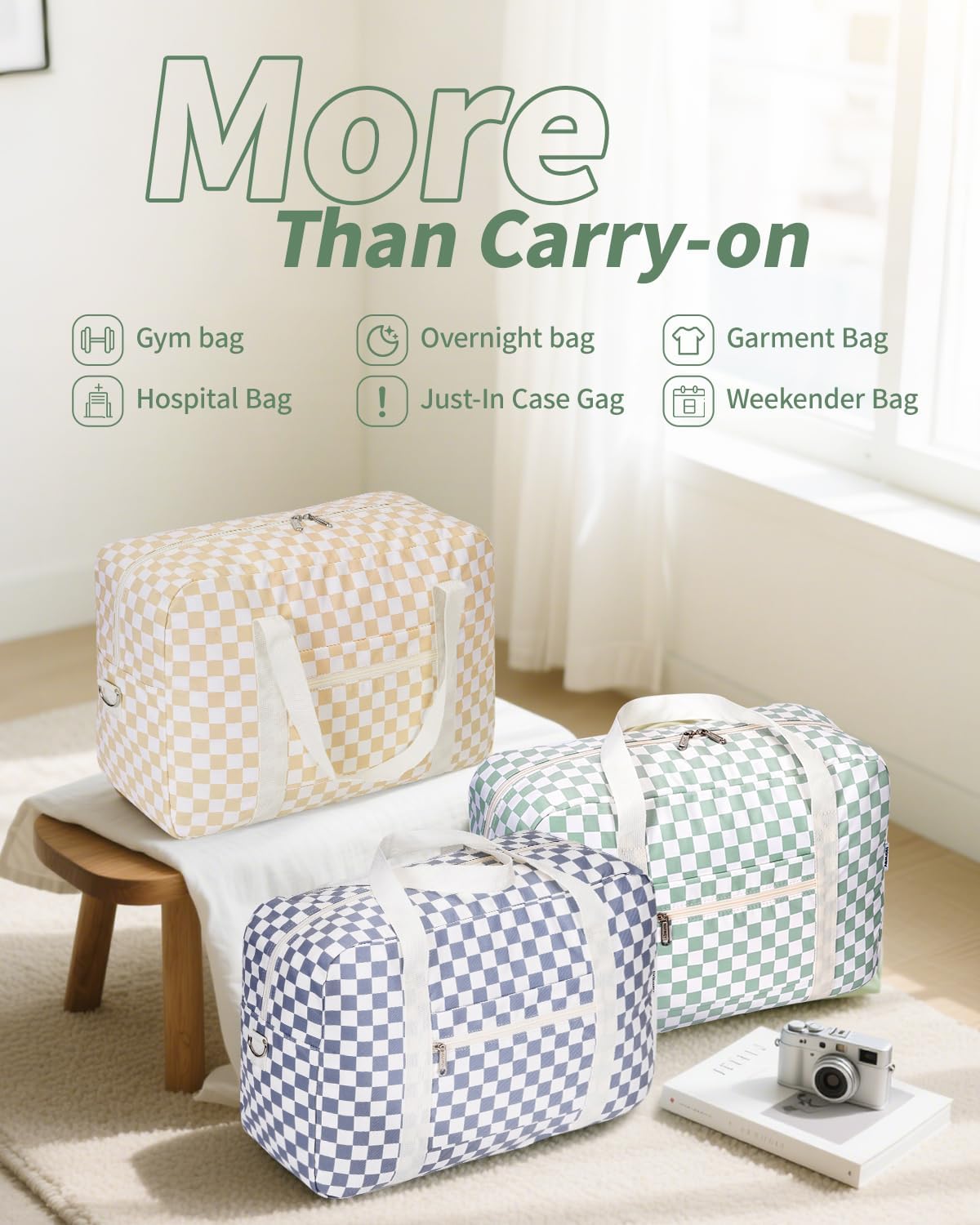 For Spirit Airlines Personal Item Bag Foldable Travel Duffel Bag Tote Carry on Luggage Duffle Overnight for Women and Men
