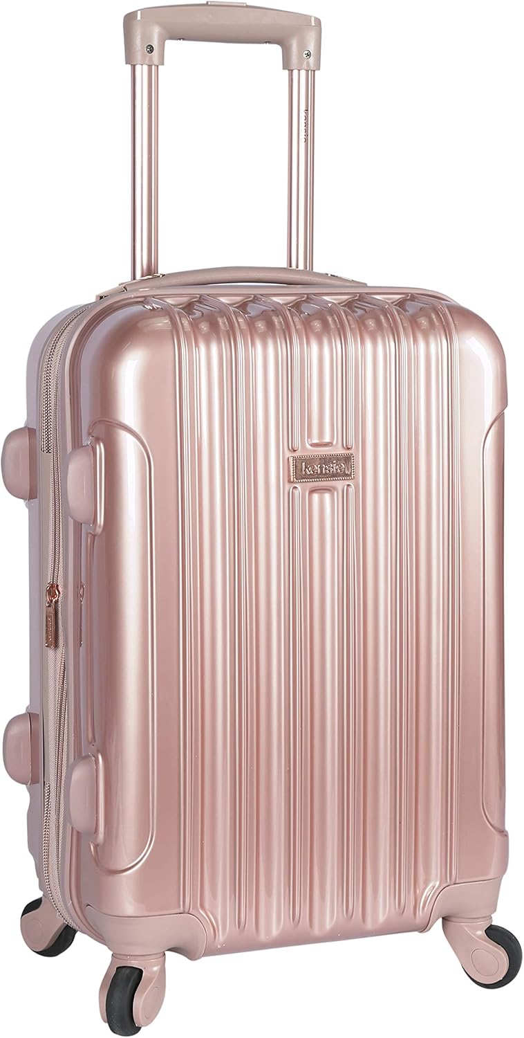 kensie 20" "Alma" Carry-On TSA-Lock Spinner Luggage, Opal
