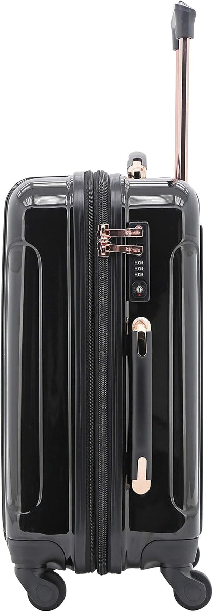 kensie 20" "Alma" Carry-On TSA-Lock Spinner Luggage, Opal