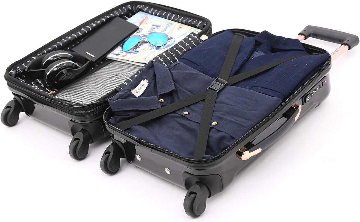 kensie 20" "Alma" Carry-On TSA-Lock Spinner Luggage, Opal