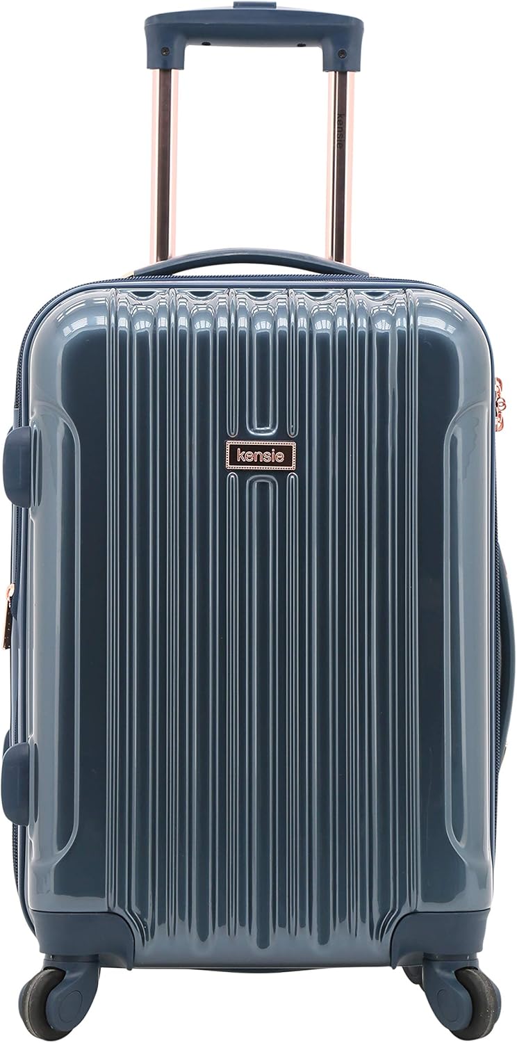 kensie 20" "Alma" Carry-On TSA-Lock Spinner Luggage, Opal