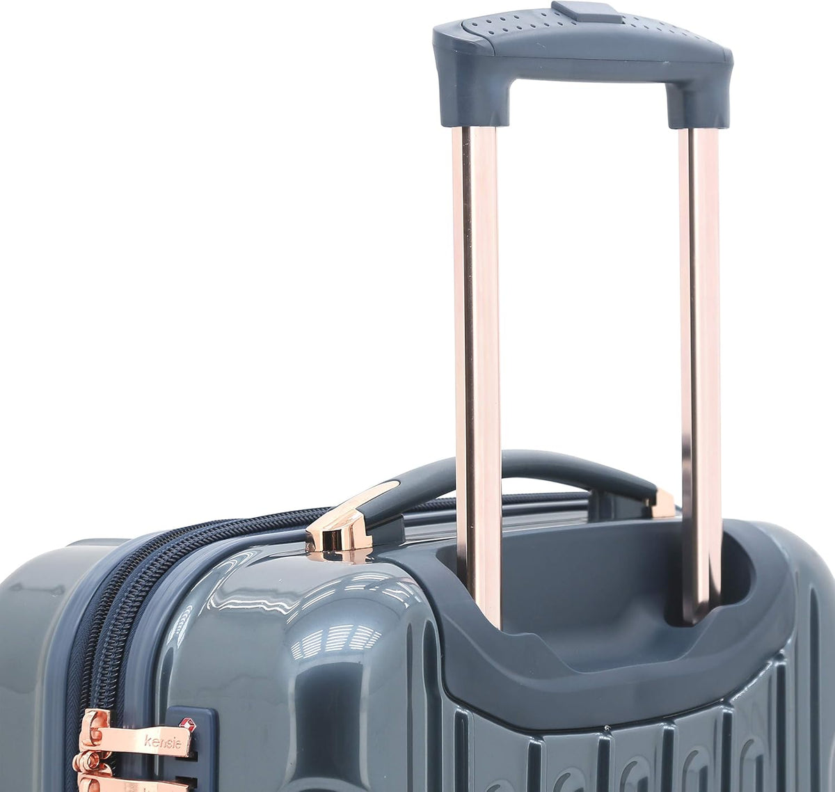 kensie 20" "Alma" Carry-On TSA-Lock Spinner Luggage, Opal
